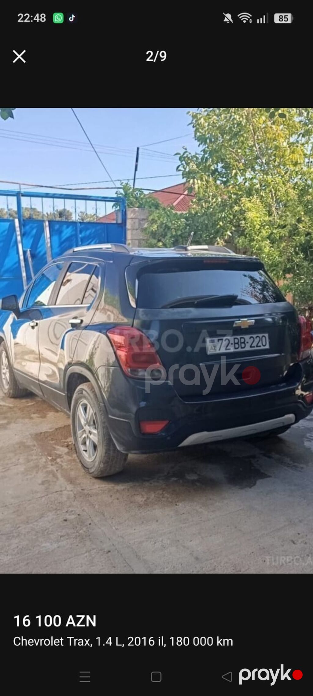 Chevrolet Tracker: 1.4 l 2016 il 190000 km Krossover — Avtomobillər, Bakı (8)