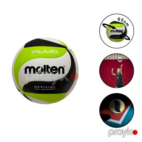 Voleybol topu Mikasa Molten V5M4500, yaşıl, 65 sm — Bakı