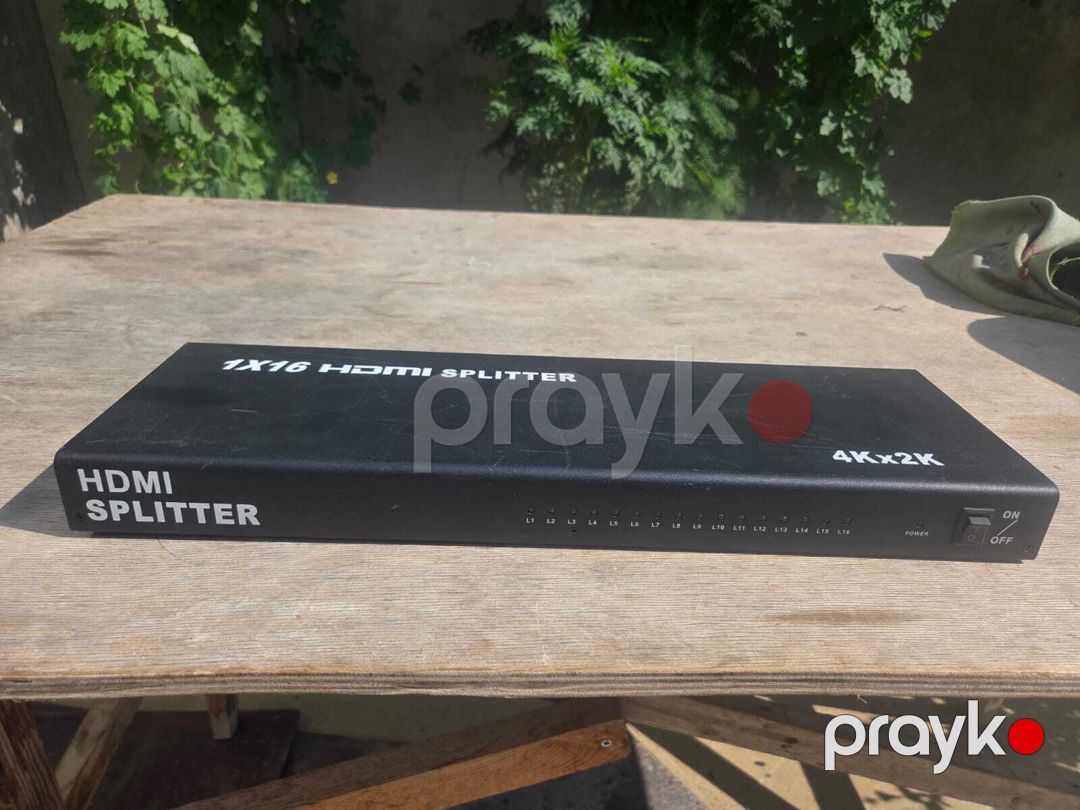 1x16 HDMI Splitter 4K / Full HD, 16 çıxışlı paylayıcı + adapteri — Səs texnikası, Bakı (2)