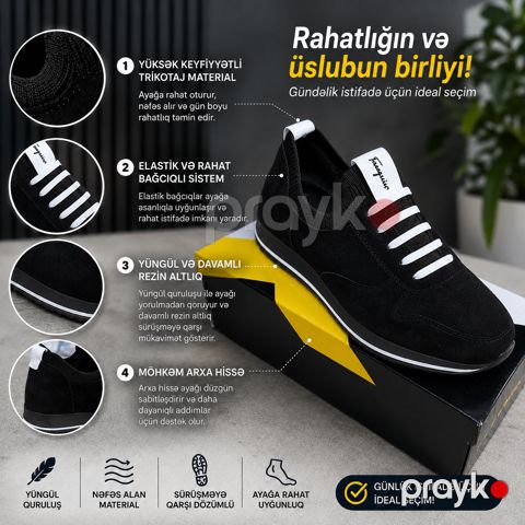 Krosovkalar kişilər üçün RH5, qara, nubuk, ölçü 42 — Bakı