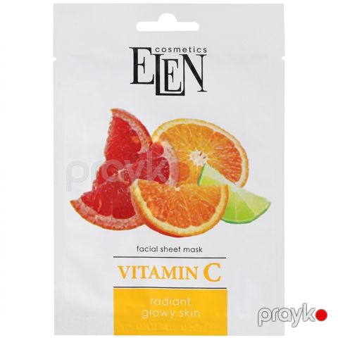 Parça üz maskası Elen Cosmetics Vitamin C Glowy skin 25 ml — Bakı