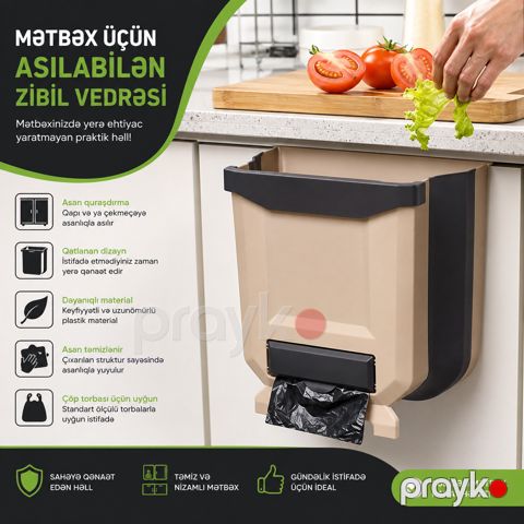 Zibil qabı 7 l plastik — Bakı
