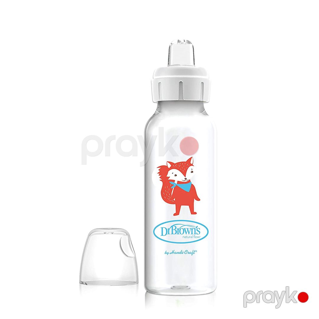 Yastıburun əmzikli polipropilen butulka Milestones Milestones Fox, 6 ay+, 250 ml Dr. Brown's — Mallar, Bakı (2)