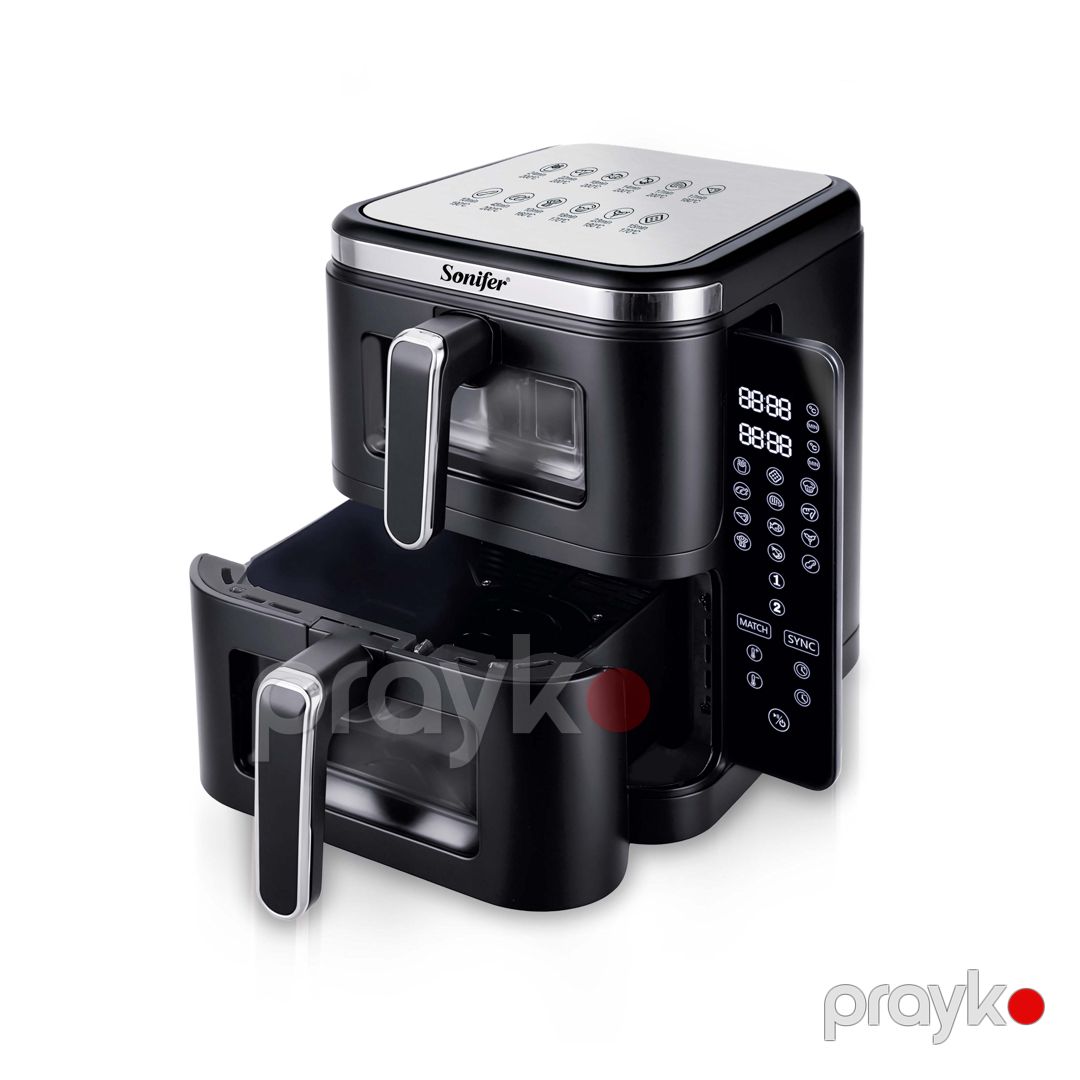Sonifer SF-1046 Yüksək Keyfiyyətli İki Qatlı LED Ekranlı Elektrikli Hava Fritozu(Air Fryer) — Ev texnikası, Bakı (4)