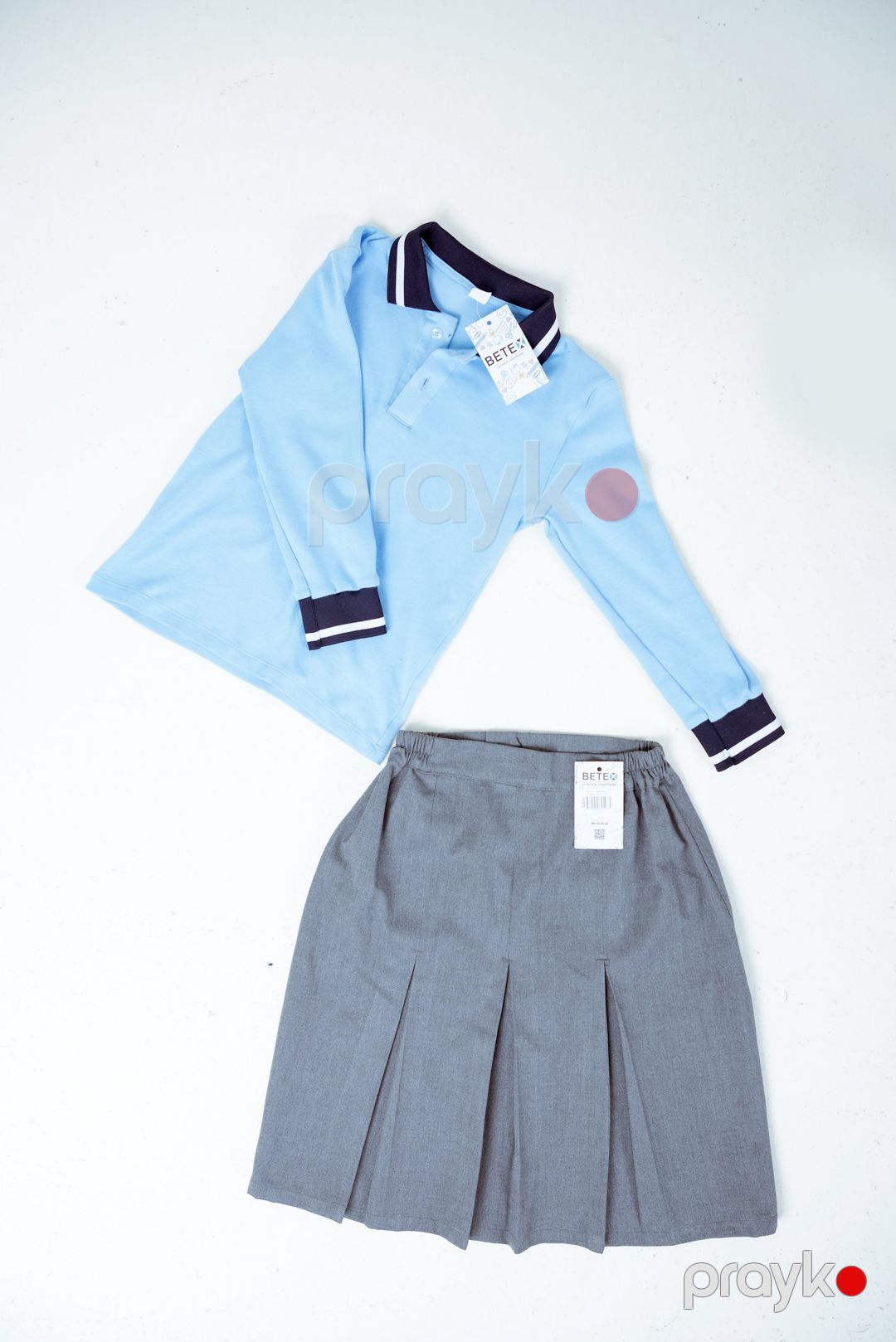 Qızlar üçün məktəbli ətək Betex s_g, boz, polyester/viskoz, ölçü 50 — Mallar, Bakı (3)