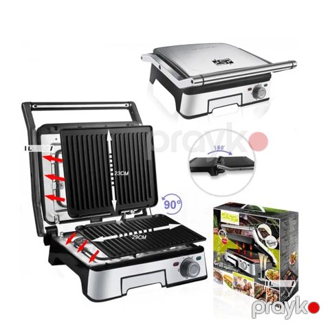DSP KB-1045 Elektrikli Qril – 1800W, Taymerli və Çıxarılan Lövhəli Toster — Bakı