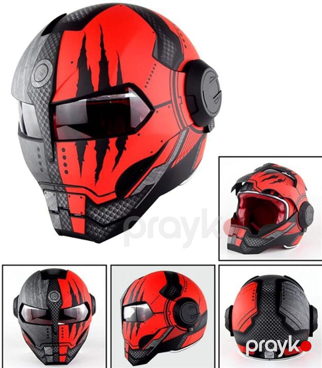 Motosikl dəbilqəsi GTX-3 Iron Man, ölçü XL — Mallar, Bakı (2)