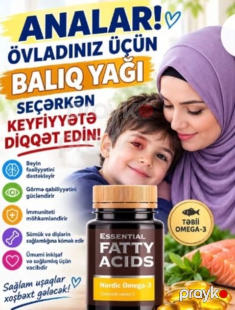 Balıq yağı Omeqa 3 — Bakı
