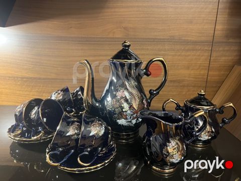 Çay dəsti, rəng - Qara, Farfor, 6 nəfərlik — Bakı