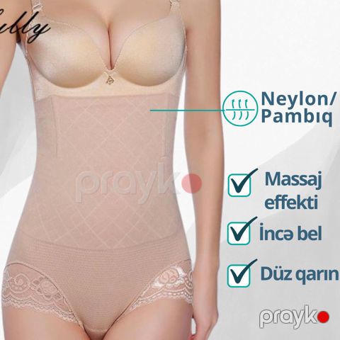 Qadınlar üçün korreksiya alt paltarı EB_518, bej, ölçü L — Bakı