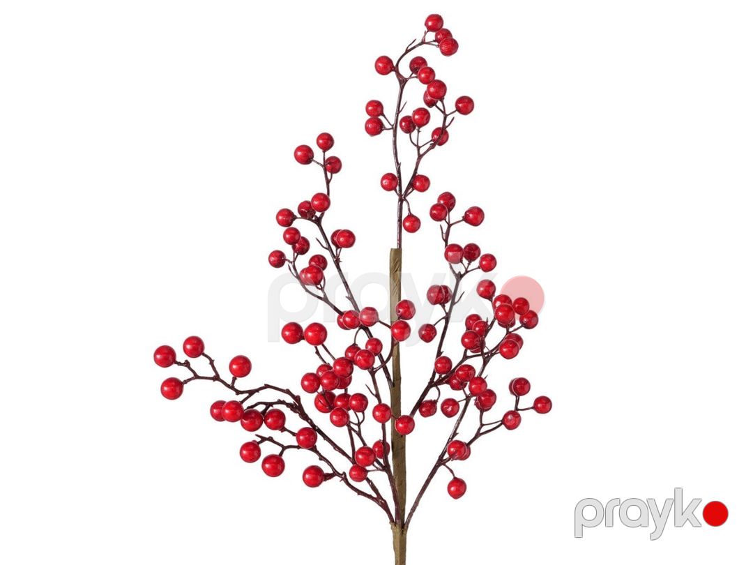 Dekorativ budaq Boltze Holly branch, 66 sm — Mallar, Bakı