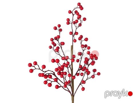 Dekorativ budaq Boltze Holly branch, 66 sm — Bakı