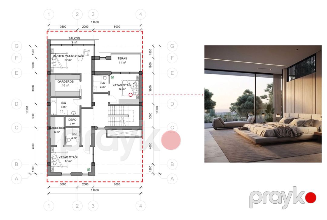 Satılır 6 otaqlı həyət evi/bağ evi 391.3 m² — Ev, villa, Bakı (10)