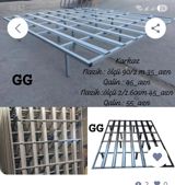 Məhsul: Dəmir çarpayı karkası Təsvir: - Möhkəm metal profillərdən — Aile mebel