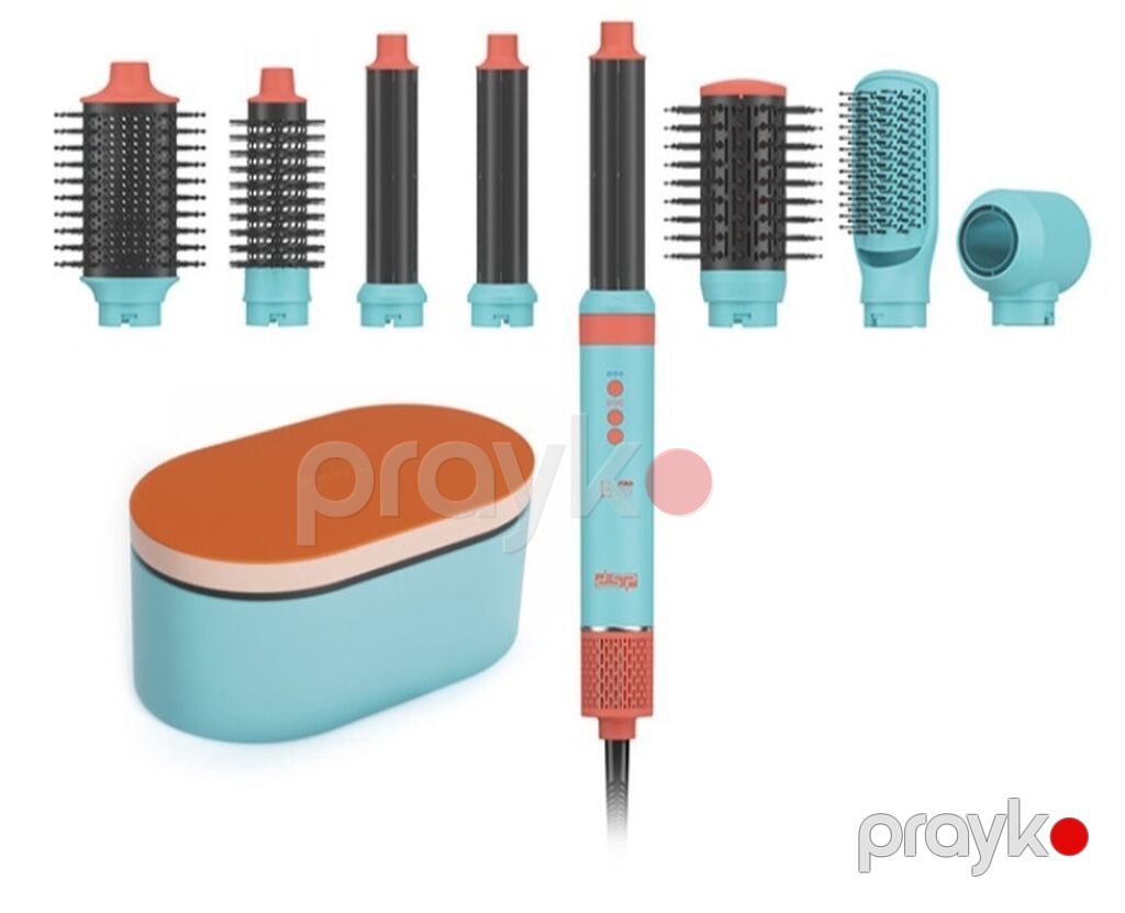 Enzo Professional 6‑in‑1 isti hava ilə saç formalaşdırıcı set — Saç burmağa və düzəltməyə, Bakı (3)