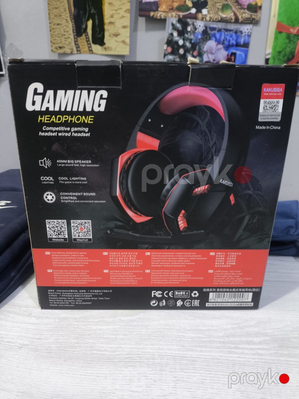 Kakusıga Gaming Headphone – simli oyun qulaqlığı Xüsusiyyətlər: - 40 — Səs texnikası, Bakı (2)