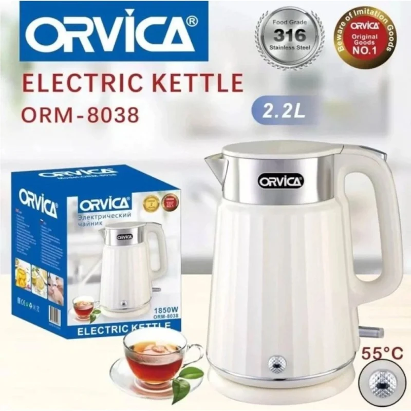Elektrik çaydan Orvica SPRK_ORM-8038, ağ — Bakı
