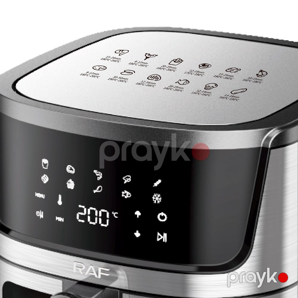 RAF R.5395 1950W Yapışmayan 9L Sensorlu Ekranlı Airfryer Freidora De Aire — Ev texnikası, Bakı (5)