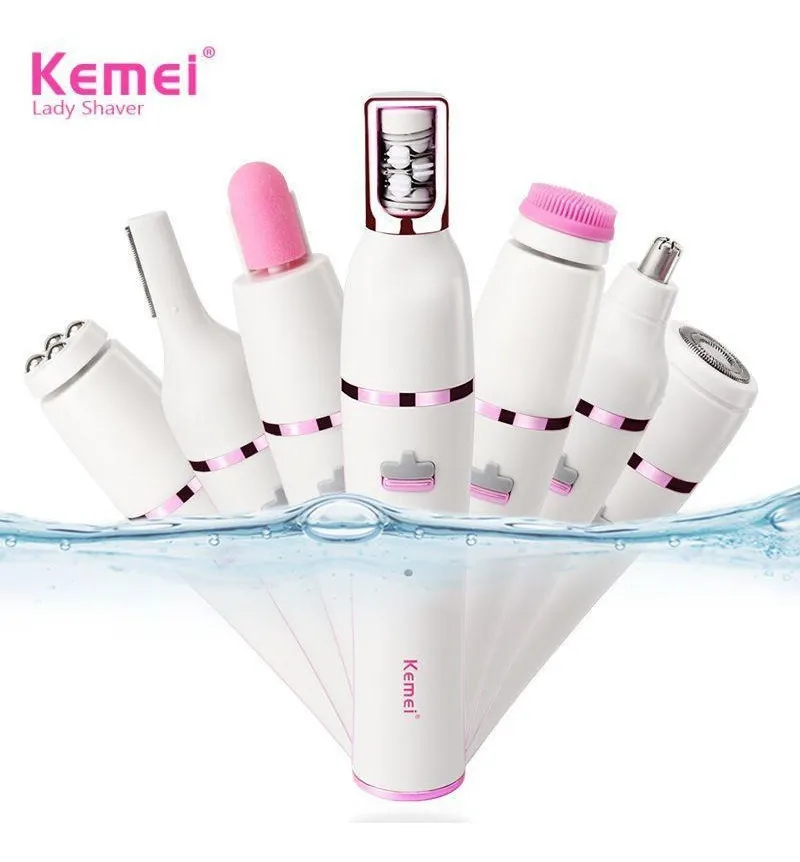 Kemei 7-si-1-də Çoxfunksiyalı Epilyator – Üz və Bədən üçün Elektrikli Depilyasiya Aparatı (Tam Set) — Usturalar, trimmerler və epilyatorlar, Bakı (4)