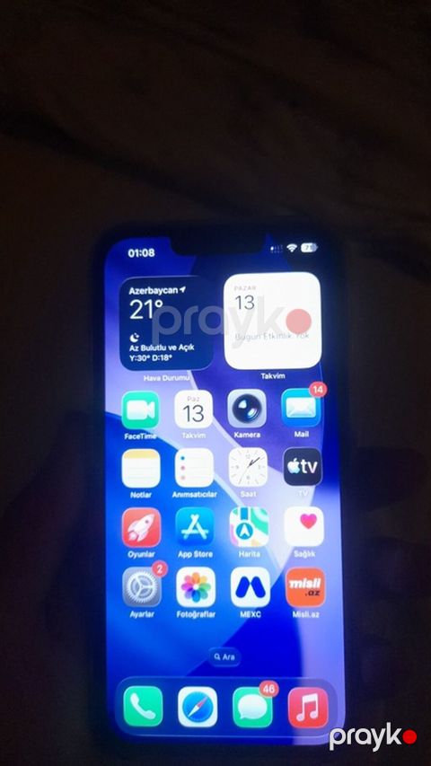 IPhone 13, 128 GB, Mavi, Face ID — Göyçay