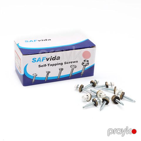 Dam örtüyü (şifer) üçün vint (şurup) 4,8*35 mm 9010 (150 ədəd) — Bakı