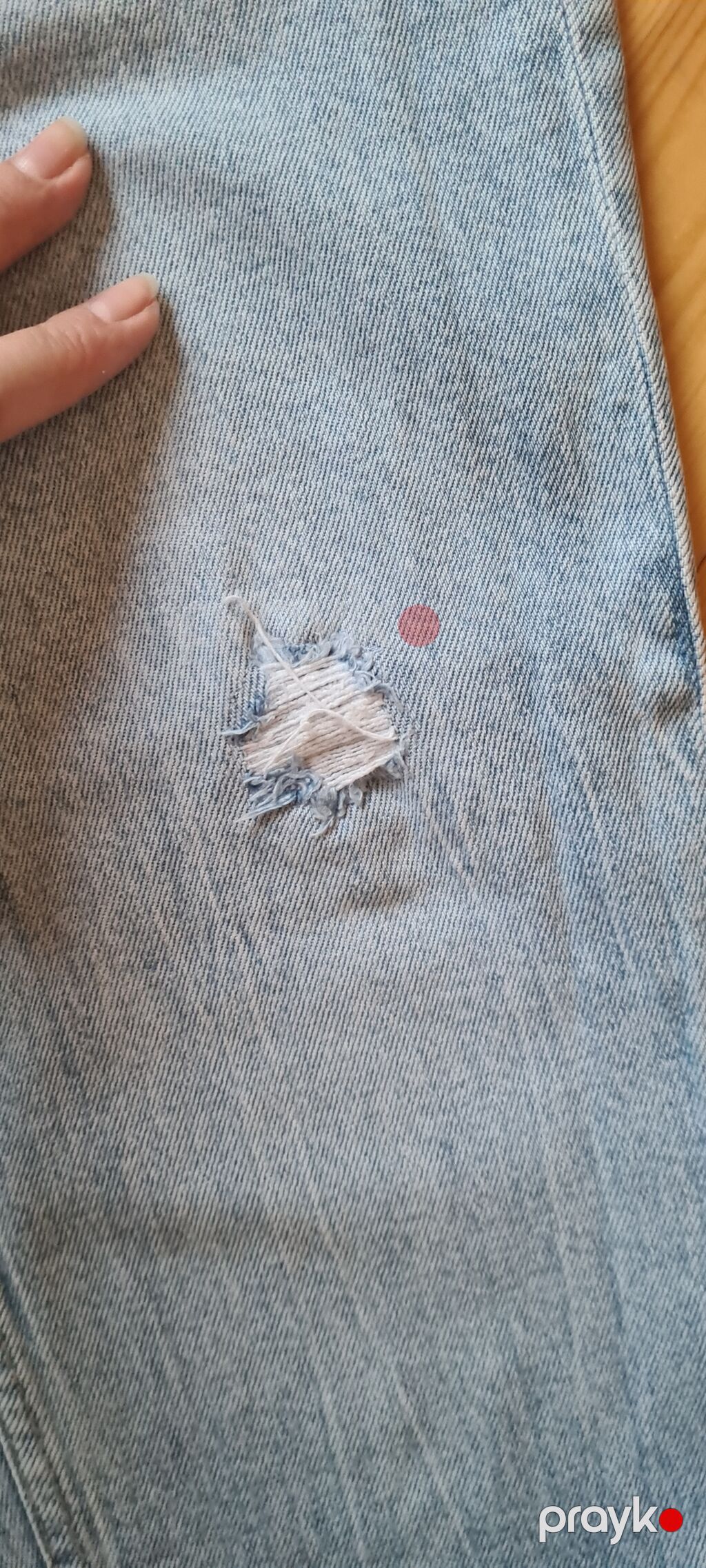 Bershka “Mom Slim” cins şalvar - Rəng: açıq mavi (light wash) denim — Jinslər, Bakı (3)