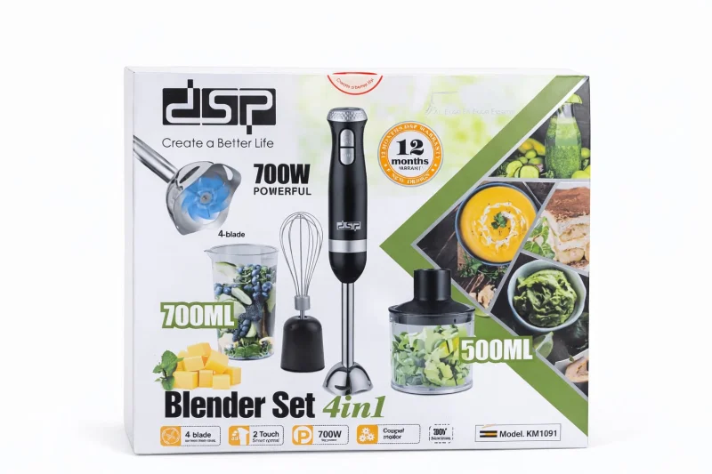 Blender DSP KM1091 4-ü-1-də, 700W Güclü Motor, 700 ml + 500 ml - KM1091 GS — Bakı