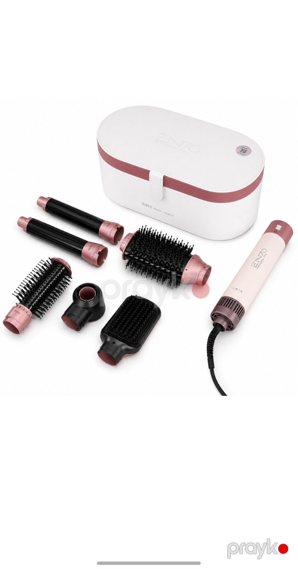 Enzo Professional 6‑in‑1 isti hava ilə saç formalaşdırıcı set — Saç burmağa və düzəltməyə, Bakı (2)