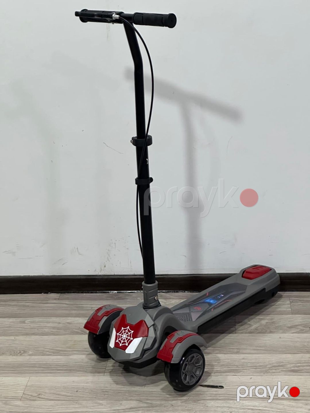 Uşaq skuter Vıpsco 3 təkər, işıqlı, musiqili, əyləc kabeli, boz — Mallar, Bakı (2)