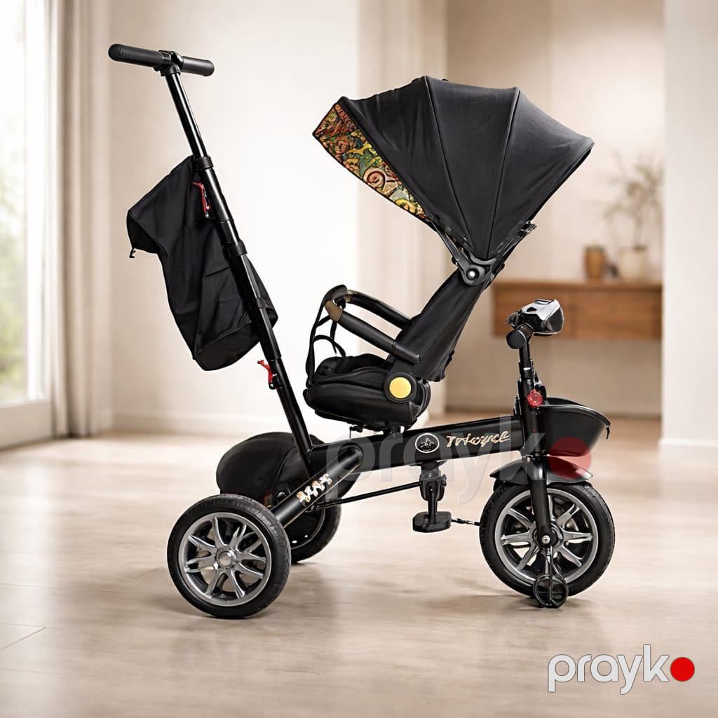 Uşaq üçün üçtəkərli velosiped Vpkid LuxRide VPBaby qara — Mallar, Bakı (2)