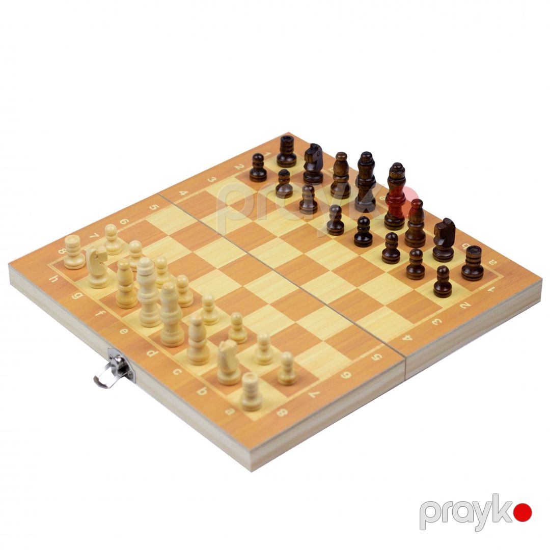 Şahmat + dama + nərd (3-ü 1-də) WS0542, taxta, 29x29 sm — Mallar, Bakı (3)