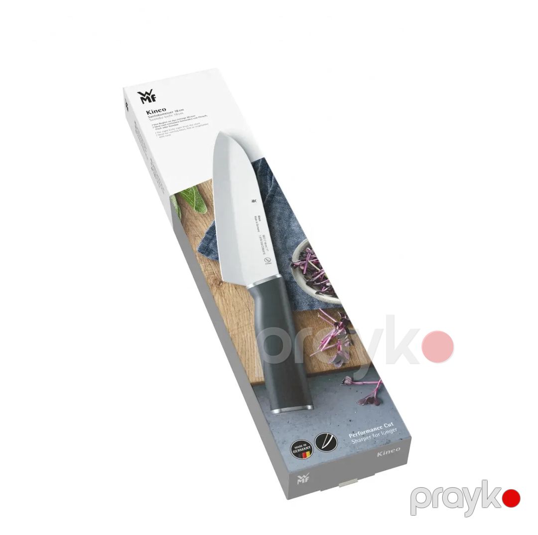 Mətbəx bıçağı WMF Kineo Santoku, 18 sm, paslanmayan polad/plastik, gümüşü/qara — Mallar, Bakı (2)