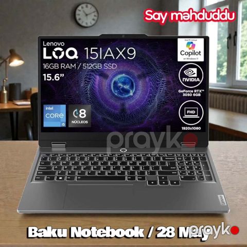 Gaming notebook Lenovo LOQ 15IAX9 — Bakı