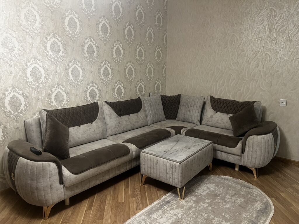Yeni, Künc divan, Qonaq otağı üçün, Açılan — Yumşaq mobilya dəstləri, Mehdiabad (4)