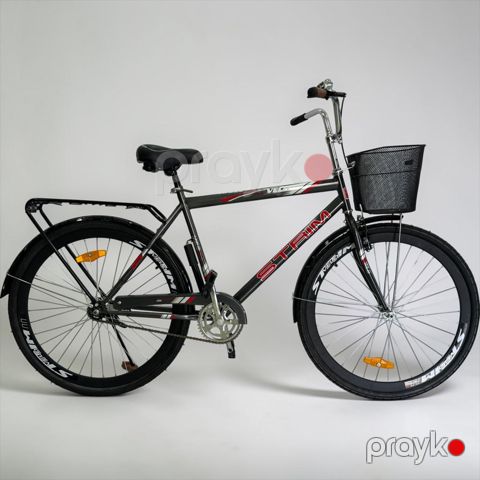 Velosiped Strim 28", disk 40 mm, 12 yaşdan yuxarı, qara/qırmızı — Bakı
