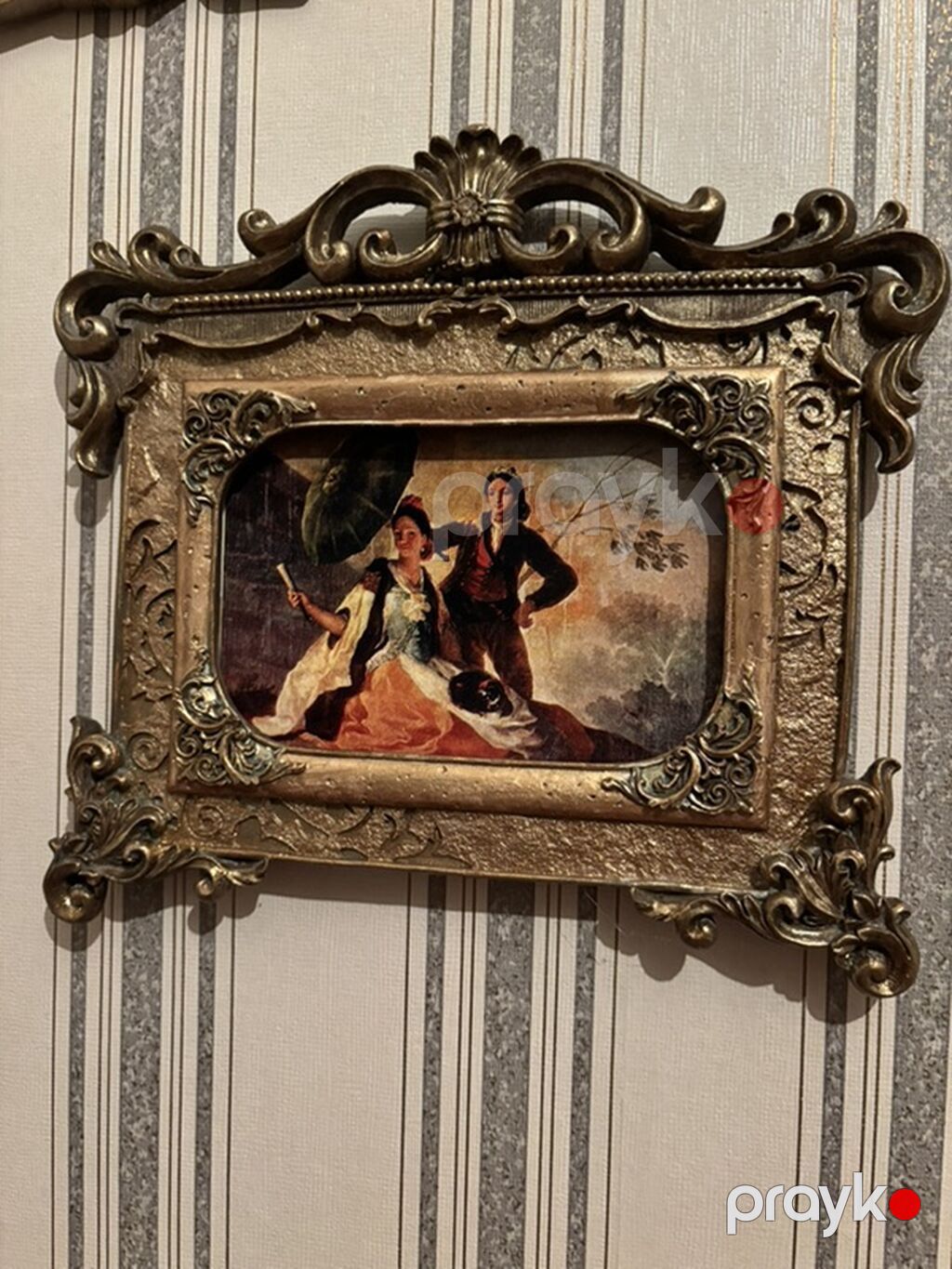 Klassik üslubda çərçivəli dekorativ tablo dəsti - Dörd ədəd asılqan — Şəkillər, plakatlular və çərçivələr, Bakı (2)