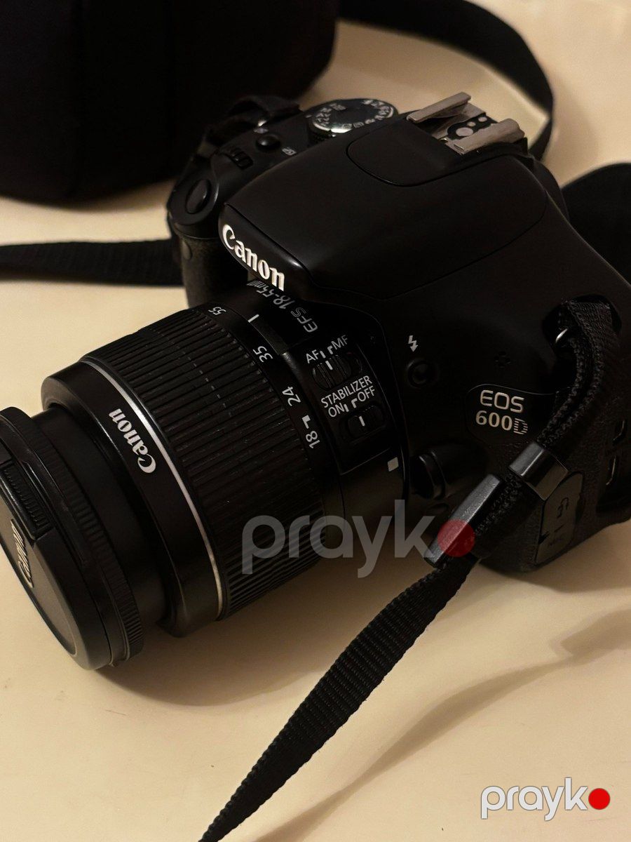 Fotoaparat Canon EOS 600D + 18-55mm IS II Lens — Foto və video texnikası, Bakı (4)