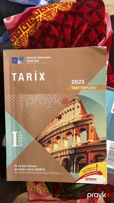 Məhsul: “Tarix – 2025 Test Toplusu” (I hissə) Nəşriyyat/instansiya — Bakı