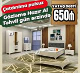 Yataq dəsti – 650₼ Komplekt: - 2 qapılı dolab, güzgülü bölmə — Aile mebel