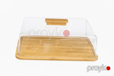 Şirniyyat üçün qab PH015, taxta, qapaqlı, 40x30 sm — Bakı
