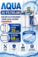 Su Filtirlərin dəyişimi 3-35azn 6si-68azn endirimdə Orginal Əlaqə — Məişət texnikası