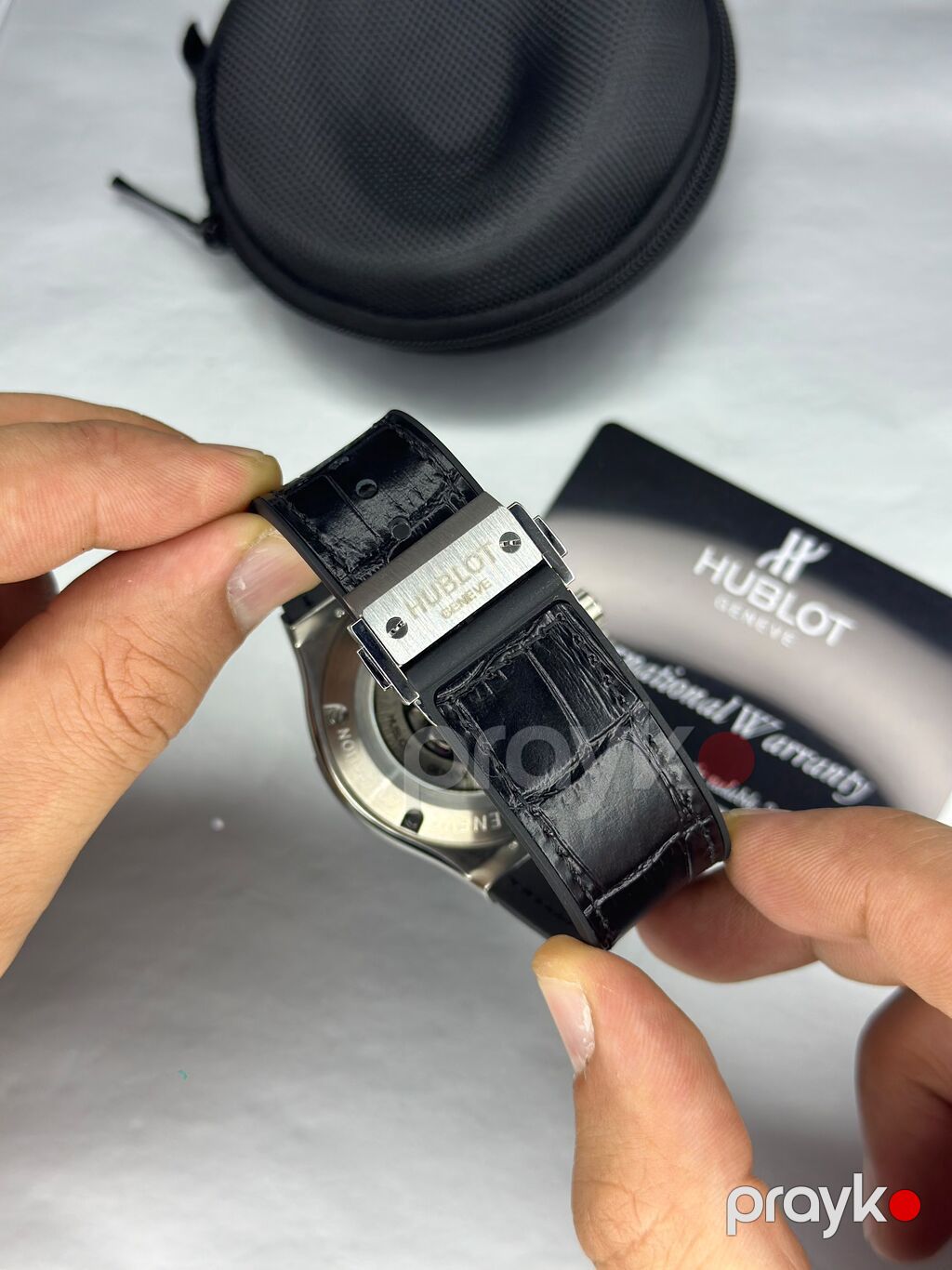Marka: *Hublot* Parlaq gümüşü korpus Mineral Kristal şüşə — Qol saatları, Bakı (5)