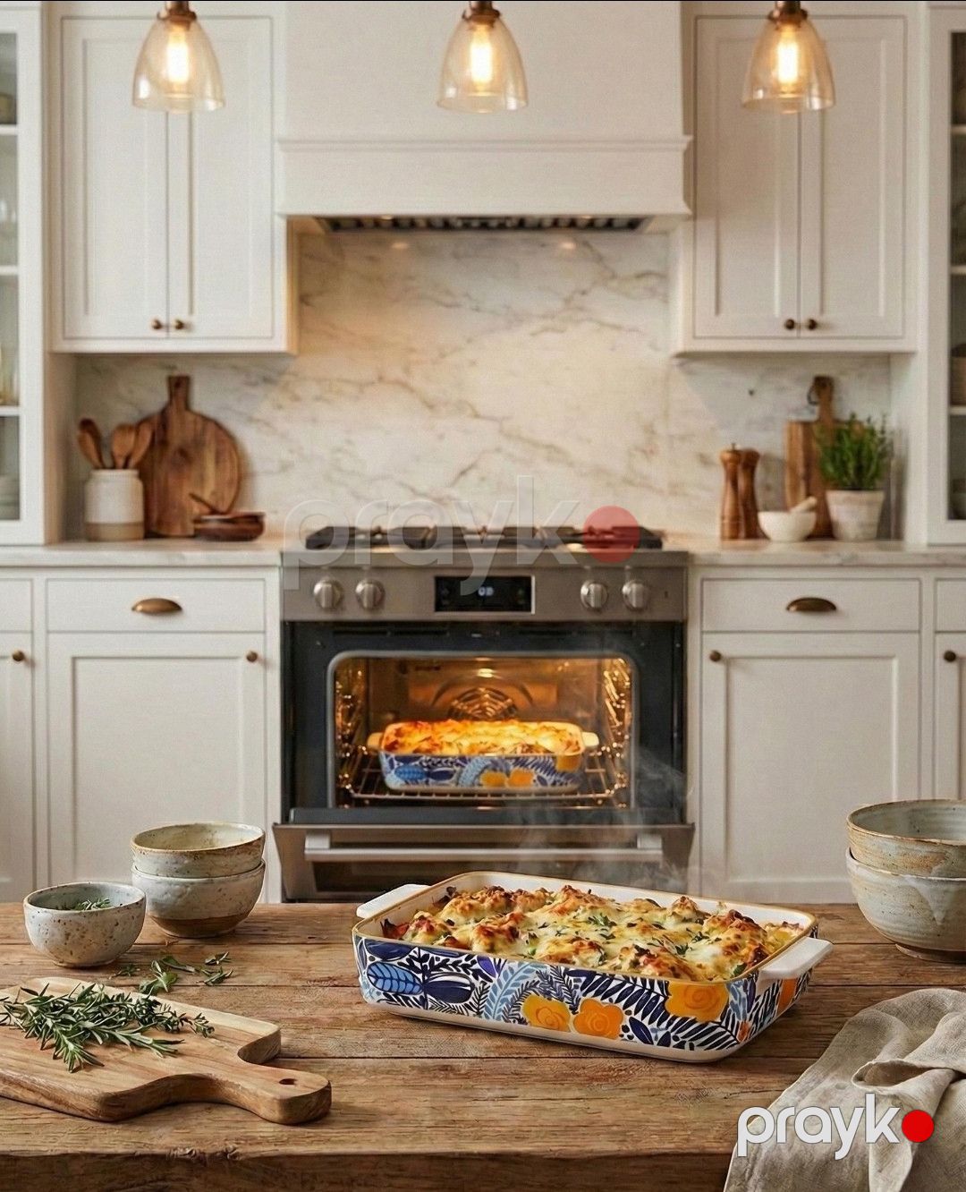 Bişirmə qabı Danny Home keramika, rəngbərəng, 18x20 sm — Mallar, Bakı (2)