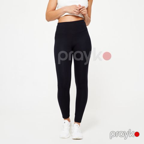 Qadınlar üçün leqqins Decathlon 8738139, qara, pambıq/poliester/elastan, ölçü XXL — Bakı