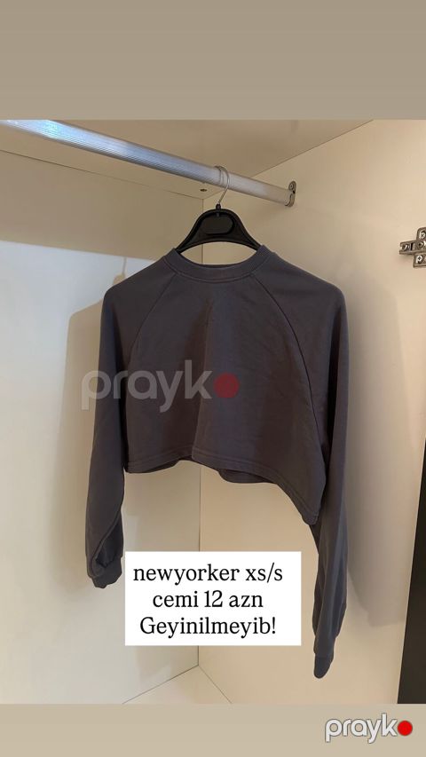 Svitşot, New Yorker, S, rəng - Boz — Bakı