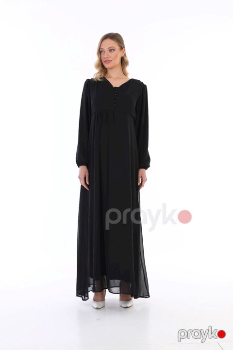 Hamilə qadınlar üçün gündəlik don Dessen des_4858, qara, pambıq/elastan, ölçü 42 — Bakı