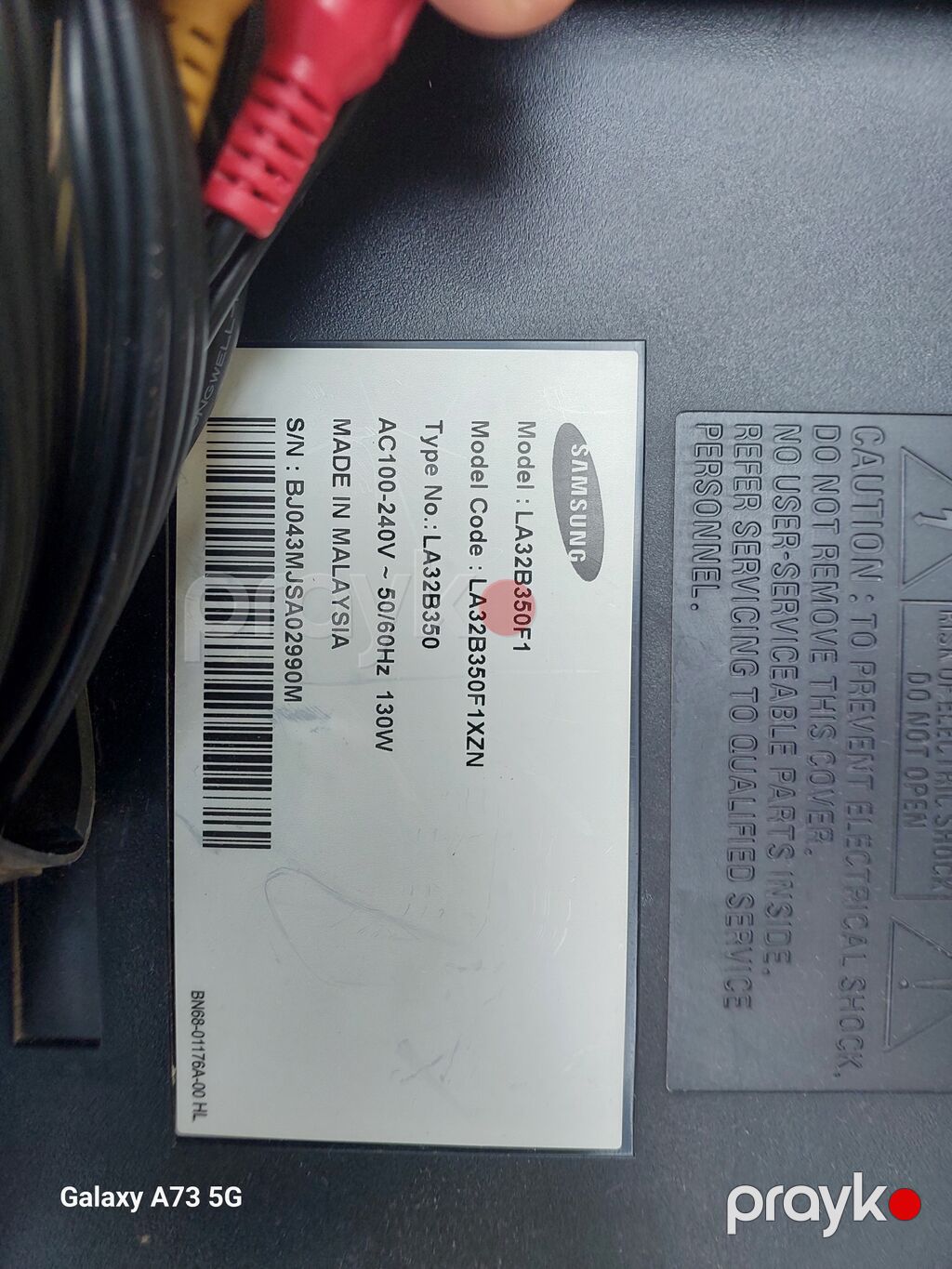 Samsung 32" LCD TV – Model: LA32B350F1 Xüsusiyyətlər: - Ekran: 32 — Televizorlar, Gəncə (4)