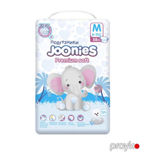 Bezlər Joonies Premium Soft ölçüsü M, 6-11 kq, 58 əd — Bakı