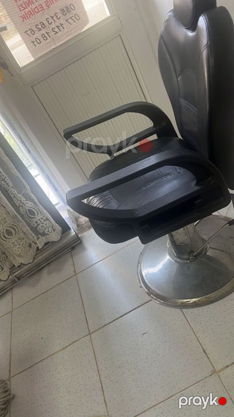 Peşəkar bərbər/stilist kreslosu - Rəng: qara - Material: asan — Digah
