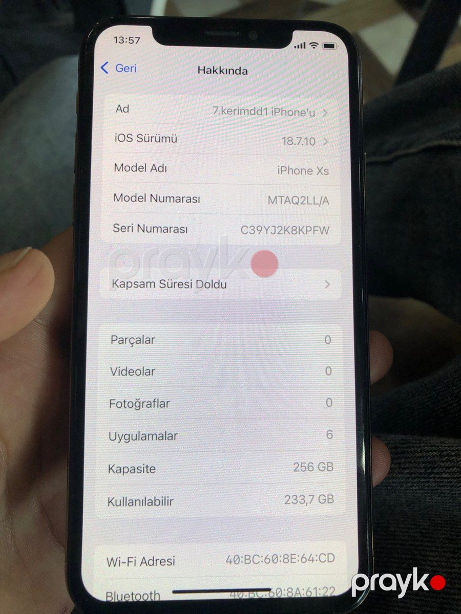Apple iPhone XS Gold 256GB/4GB — Smartfonlar, Bakı (8)